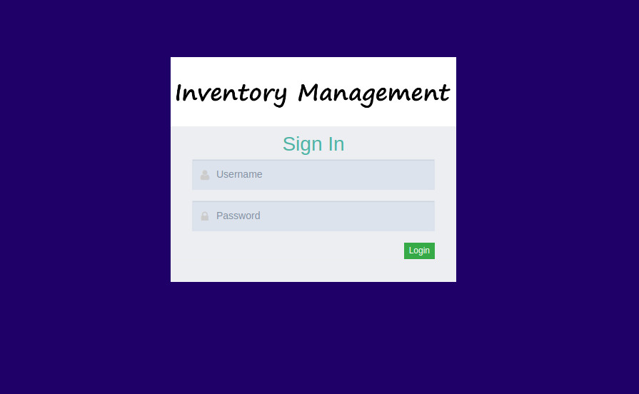 Inventory Management System